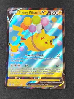 Pokemon TCG Flying Pikachu v Celebrations Holo Ultra Rare Card 006/025 - Image 1
