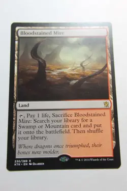 MTG Bloodstained Mire x1- -Khans of Tarkir-Lightly Played - Image 1