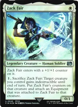Zack Fair 45 UC FINAL FANTASY Magic: The Gathering Foil NM/M - Image 1