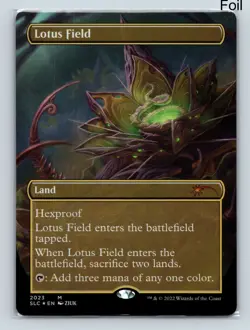 MTG Lotus Field Foil R Secret Lair Countdown Kit 2023 NM - Image 1