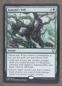 Mtg Kamahls Will 238 Regular Green Commander Legends; M/NM - Image 1