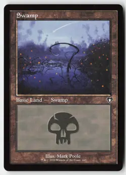 Swamp (445) (Retro Frame) #445 (NM) Commander Masters CMM Magic MTG - Image 1