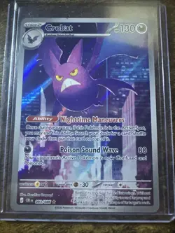 Crobat 93/86 Illustration Rare, Chaos Rising, Full Art Holo, Pokemon TCG, NM - Image 1