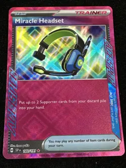 Miracle Headset SV08: Surging Sparks Pokemon 183/191 Ace Spec NM+ - Image 1