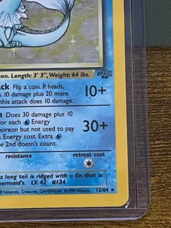 Pokemon TCG Vaporeon 12/64 Jungle Holo Rare NM - Image 4