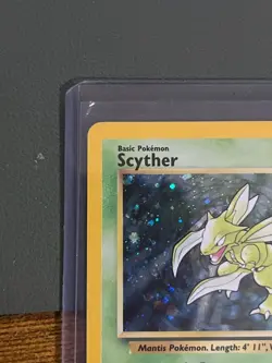 Pokemon TCG Scyther Base Set 2 17/130 Holo Unlimited Holo Rare - Image 2