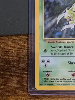 Pokemon TCG Scyther Base Set 2 17/130 Holo Unlimited Holo Rare - Image 5