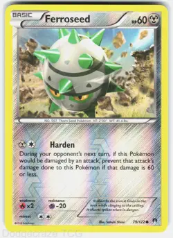 Ferroseed 79/122 Common BREAKpoint Pokemon Reverse Holo NM - Image 1