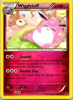 Wigglytuff 66/124 Uncommon Fates Collide Pokemon NM - Image 1