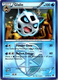 Glalie 22/101 Uncommon Plasma Blast Pokemon LP - Image 1