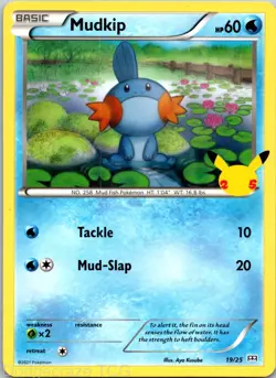 Mudkip 19/25 McDonald's Collection 2021 Pokemon NM - Image 1