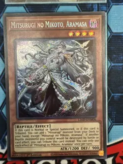 Mitsurugi no Mikoto, Aramasa (Secret Rare) L26D-ENM06 Yu-Gi-Oh! - Image 1