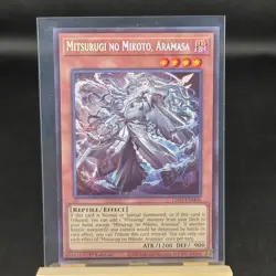 Mitsurugi no Mikoto, Aramasa (Secret Rare) L26D-ENM06 Yu-Gi-Oh! - Image 1