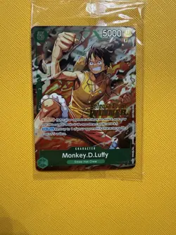 One Piece CCg Monkey.d.luffy Winner Pre Release - Image 1