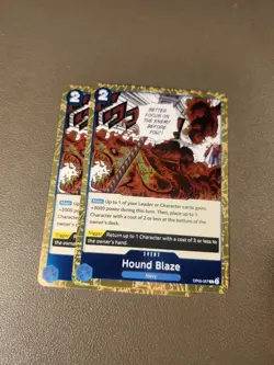 2x Hound Blaze OP05-057 One Piece Awakening of NM English - Image 1