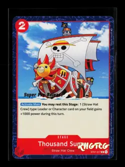 Thousand Sunny ST01-017 Super Pre Release NM One Piece - Image 1