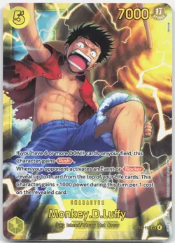 Monkey.D.Luffy OP15-119 SEC Adventure on Kami's Island One Piece Near Mint - Image 1