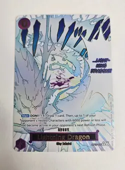 ONE PIECE Lightning Dragon OP15-077 Alt Art Event ENG NM Sky Island - Image 1