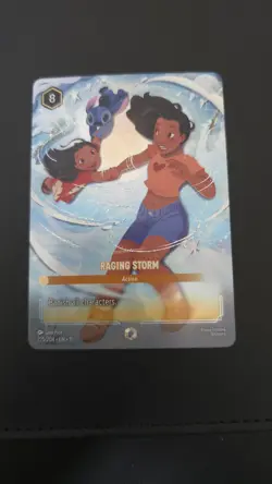 Disney Lorcana TCG Winterspell - Raging Storm - Enchanted 225/204 Alt Art Foil - Image 4
