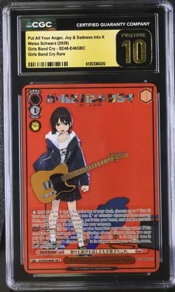 CGC pristine 10 Weiss Schwarz Put All Your Anger Joy and Sadness Into It - Image 1