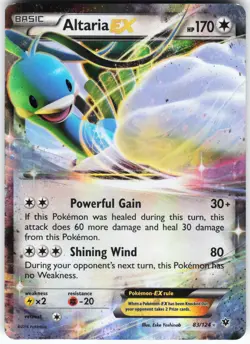 Altaria EX 83/124 Pokemon XY - Fates Collide Holo Ultra Rare HP - Image 1