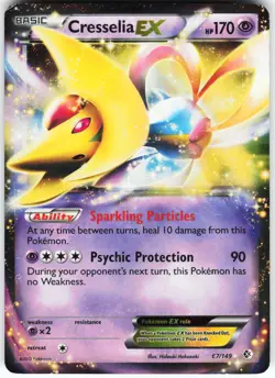 Cresselia EX 67/149 Pokemon Boundaries Crossed Holo Ultra Rare HP - Image 1