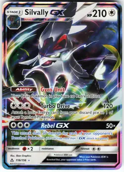 Silvally GX 116/156 Pokemon SM - Ultra Prism Holo Ultra Rare HP/DMG - Image 1