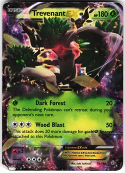 Trevenant EX 19/160 Pokemon XY - Primal Clash Holo Ultra Rare DAMAGED - Image 1