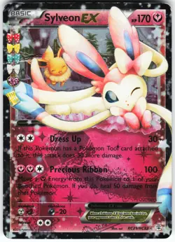 Sylveon EX RC21/RC32 Pokemon Generations: Radiant Collection Ultra Rare HP/DMG - Image 1