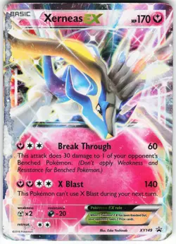 Xerneas EX - (Shiny) XY149 Pokemon XY Promos Holo Promo DAMAGED - Image 1