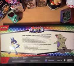 Pokemon: Prismatic Evolutions Lucario EX & Tyranitar EX Premium Collection - Image 2