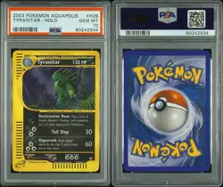 Pokemon 2003 Tyranitar Aquapolis Holo Rare #H28 PSA 10 Gem Mint 🦖💎 POP - 116 - Image 3