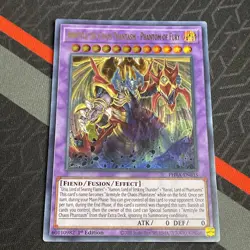 Yugioh Armitye The Chaos Phantom - Phantom Of Fury PHRA-EN035 1st Ultra Rare - Image 2