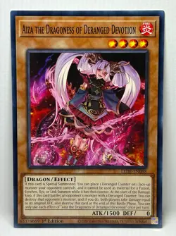 Yugioh Aiza The Dragoness Of Deranged Devotion LEDE-EN088 - Image 1