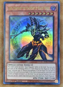Yugioh Dark Magician the Magician of Black Magic INFO-EN006 Ultra Rare 1st Ed NM - Image 1