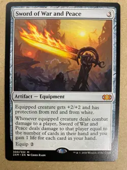 MTG 1x Sword of War and Peace 300 Double Masters Magic the Gathering Card x1 NM - Image 1