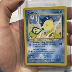 Qwilfish 49/64 Neo Revelation Pokemon TCG 1st Edition Pokemon Nintendo LP+ Vtg - Image 1