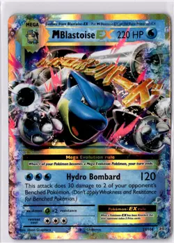 Pokemon M Blastoise EX #22/108 XY - Evolutions - Image 1