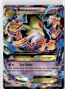 Pokemon M Alakazam EX #26/124 XY - Fates Collide - Image 1
