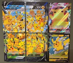 Pokemon Celebrations TCG Pikachu V-Union PROMO Complete Set Black STAR V Max - Image 1