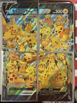Pokemon Celebrations TCG Pikachu V-Union PROMO Complete Set Black STAR V Max - Image 2