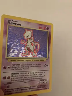 Pokemon TCG Mewtwo Base Set 10/102 Holo Unlimited Holo Rare NM - Image 3