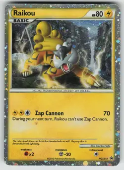 Raikou HGSS19 Promo HGSS Black Star Promos Pokemon Heavily Played - Image 1