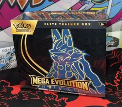 Pokemon TCG Mega Evolution ETB MEGA LUCARIO NEW - BUY TO RIP - READ DESCRIPTION! - Image 2