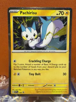 Pokemon Black Star Promo Pachirisu SVP 158 Cosmos Holo NM 2246 - Image 1