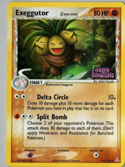 Pokemon TCG Exeggutor Holon Phantoms reverse holo 41/110 LP - Image 1