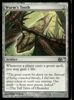 Wurm's Tooth M11 MTG Magic the Gathering card - Image 1