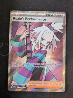 Nintendo Pokemon TCG Roxie's Performance 112/086 UR Holo Full Art EN I37 - Image 1