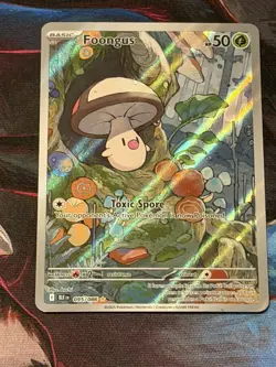 Pokemon Foongus Illustration Rare SV: Black Bolt 095/086 NM - Image 1