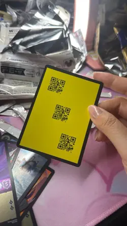 2025 Disney Lorcana Discard Error QR Code Card Yellow Background Fabled - Image 1